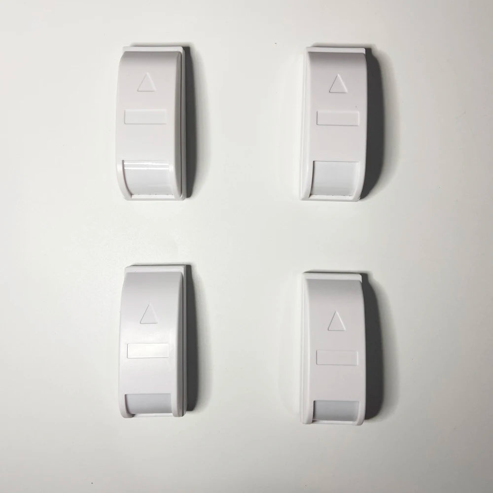 Lote de 4 detectores de movimiento Filaire Rideau PIR SAIFULI 461 – Capteurs Mini Infrarouge pour Alarme Maison et Protection Anti-Intrusion Intérieure 