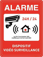 Panneau de Sécurité en Aluminium Renforcé – Vidéosurveillance, Propriété Privée, Accès Interdit pour Entrepôt et Locaux Professionnels