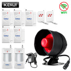 KERUI H01 Sistema de Alarma Casa WiFi Tuya con Sirène 433MHz - Kit Seguridad Sans Fil Compatible Alexa y Google Home