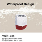 Sirène Extérieure Sans Fil Solaire 433 MHz 110 dB avec Flash – Étanche IP65 et Batterie Longue Autonomie