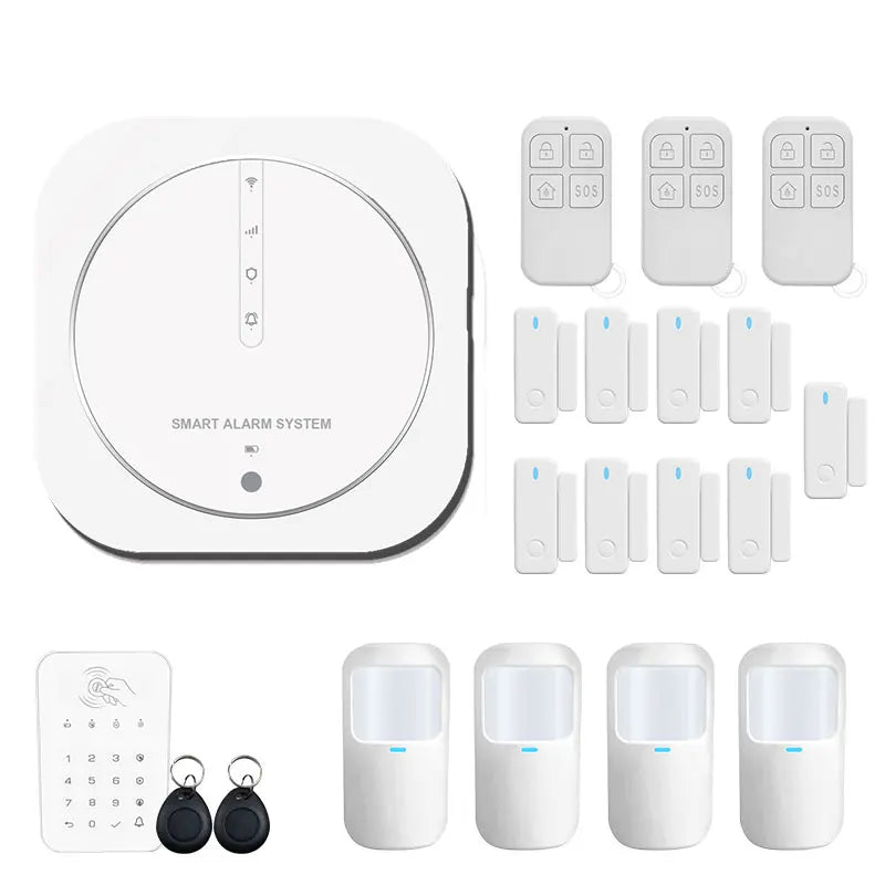 ZUIDID G13 – Sistema de alarma Maison Connecté Tuya WiFi &amp; GSM, Seguridad Sans Fil 433 MHz con Capteurs, Sirène y Control Vocal