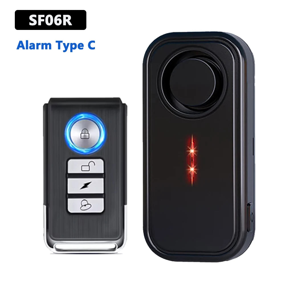 Awapow Alarme Antivol à Vibration 110 dB avec Télécommande – Protección Sans Fil pour Voiture, Camping-Car, Moto et Vélo