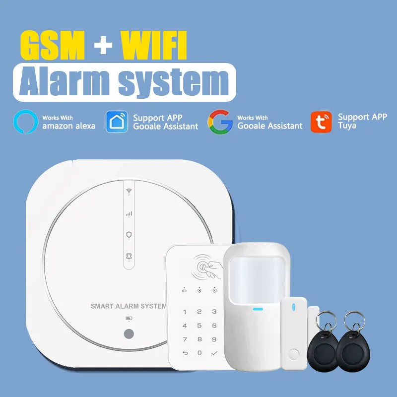 ZUIDID G13 – Sistema de alarma Maison Connecté Tuya WiFi &amp; GSM, Seguridad Sans Fil 433 MHz con Capteurs, Sirène y Control Vocal