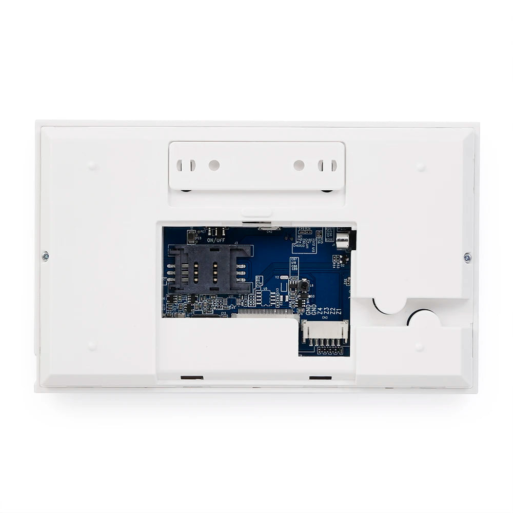 HOMSECUR LD04-4G (PG107) – Central de alarma Casa conectada WiFi y 4G/2G con pantalla táctil, RFID, Sirène Intégrée y alertas SMS 