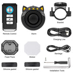 Extractme Alarme Vélo et Moto Sans Fil 110 dB Recargable USB – Detector de vibración Étanche IPX5 para Vélo, Scooter y Deux-Roues