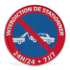 Panneau Rond en Aluminium “Propriété Privée – Accès Interdit – Vidéosurveillance” 20 cm – Señalización de seguridad exterior e interior 