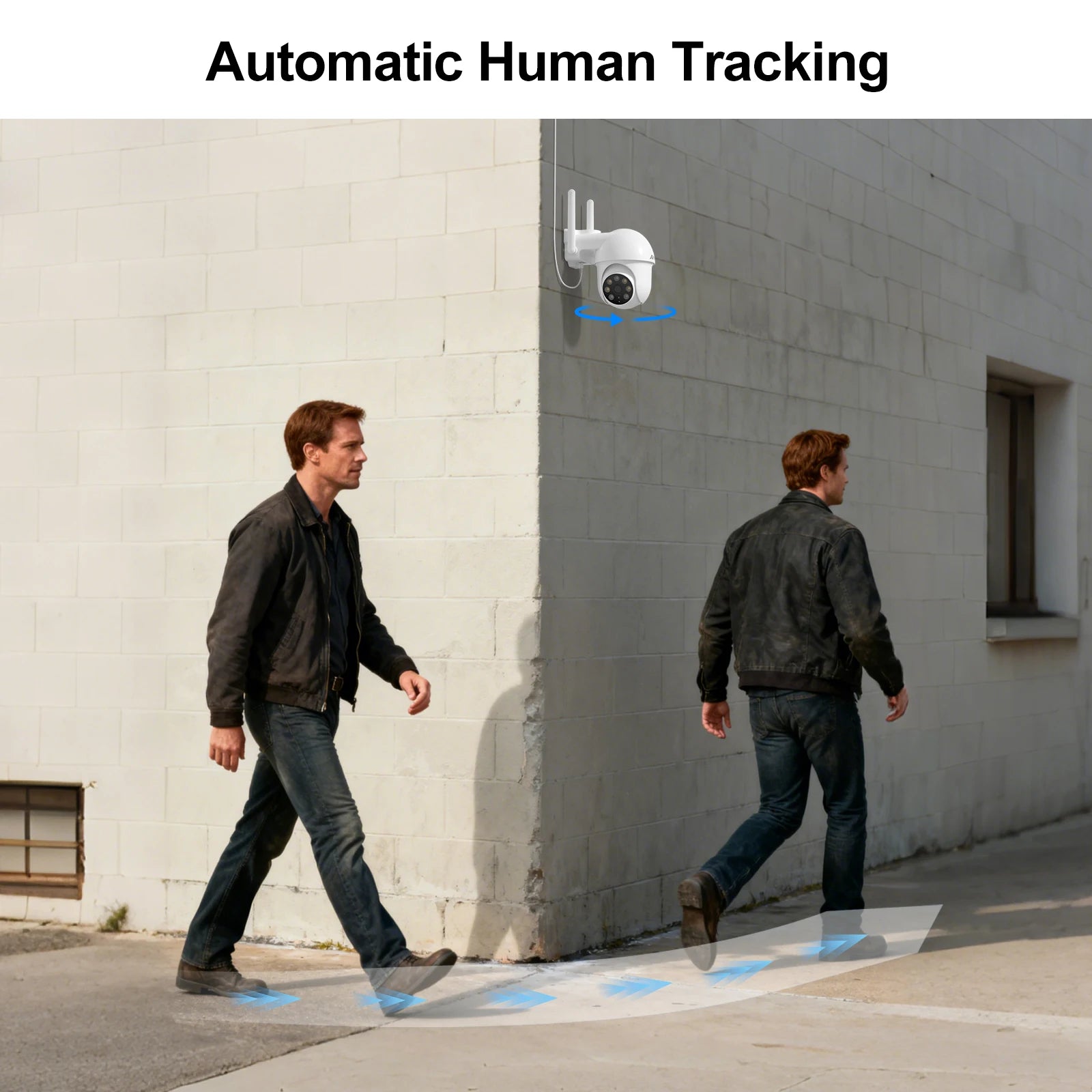 Caméra de Surveillance ANRAN 5MP Filaire WiFi 2.4G & 5G – Vision Nocturne Couleur, Suivi Automatique, Audio Bidirectionnel et Protection IP66