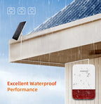 Sirène d'Alarme Sans Fil Staniot LoRa WSR300-L 120 dB mit Blitz – Reichweite, Reichweite 500 m, Batterie 5000 mAh 