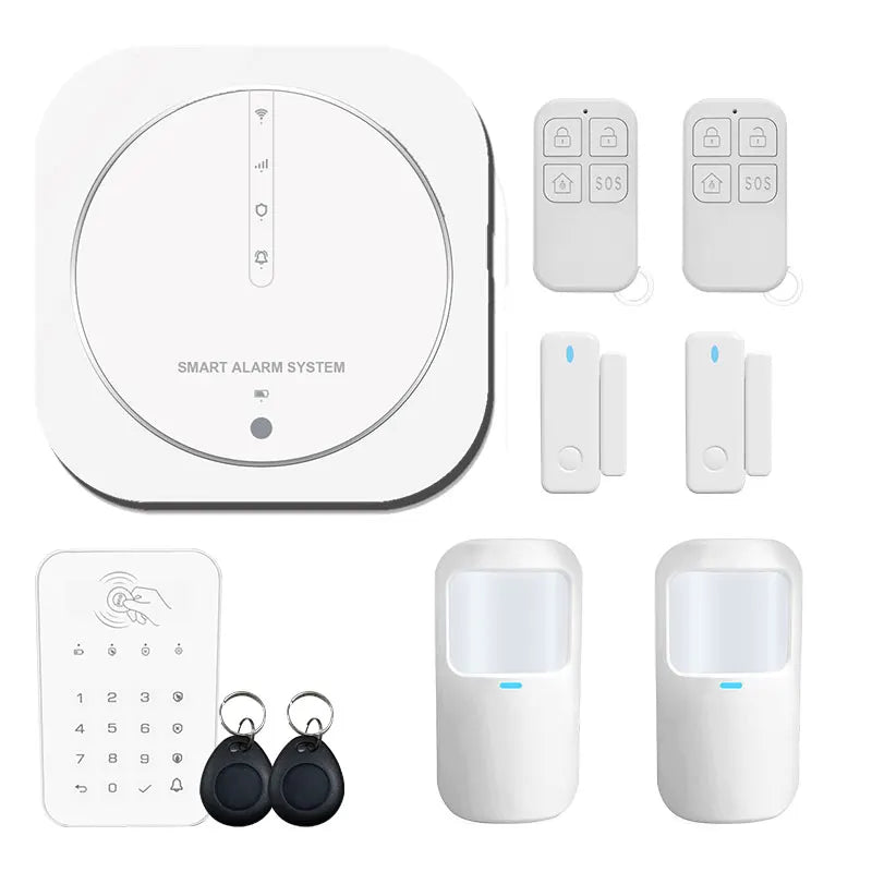 ZUIDID G13 – Sistema de alarma Maison Connecté Tuya WiFi &amp; GSM, Seguridad Sans Fil 433 MHz con Capteurs, Sirène y Control Vocal