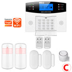 SMARSECUR TY-505 - Sistema de alarma Maison Connecté WiFi &amp; GSM, Seguridad Sans Fil DIY con aplicación Tuya, Compatible Alexa