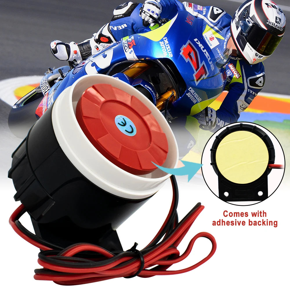 Mini Sirène Filaire 12V 120 dB pour Alarme Maison – Avertisseur Sonore Compact, Étanche et Puissant