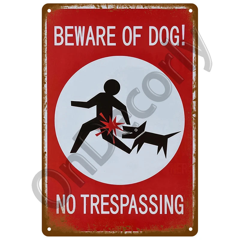 Panneau Vintage CCTV en Métal 20 x 30 cm – Plaque Murale “Vidéosurveillance 24h” pour Bar, Garage, Café et Maison