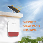 Sirène d'Alarme Sans Fil Staniot LoRa WSR300-L 120 dB mit Blitz – Reichweite, Reichweite 500 m, Batterie 5000 mAh 