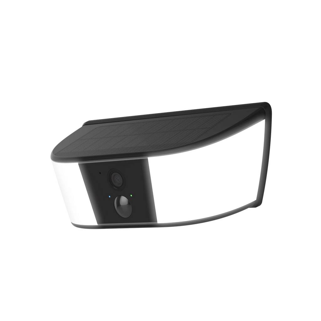 Caméra Solaire Murale 2K avec Éclairage LED – 3MP, Détection Humaine, Vision Nocturne Couleur, Batterie 5200 mAh, Alarme et Audio Bidirectionnel IP66