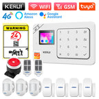 KERUI W184 – Sistema de alarma Maison Sans Fil 4G &amp; WiFi Tuya con Livraison Rapide desde Europa, Kit de Seguridad Conectado Anti-Intrusión 