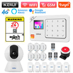 KERUI W184 – Sistema de alarma Maison Sans Fil 4G &amp; WiFi Tuya con Livraison Rapide desde Europa, Kit de Seguridad Conectado Anti-Intrusión 