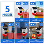 Alarme Extérieure Solaire Infrarouge Autonome 120 dB – Sirène Anti-intrusion Étanche IP67 avec Signal Sonore et Lumineux 