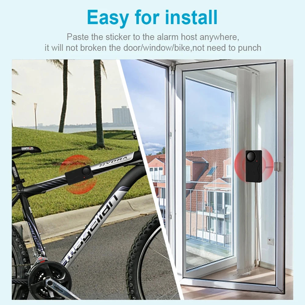 Awapow Alarme Antivol à Vibration 110 dB avec Télécommande – Protection Sans Fil pour Voiture, Camping-Car, Moto et Vélo