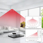 PGST P92R – Detector de movimiento sin filtro para sistema de alarma de casa, captador de infrarrojos para pilas compatible con Tuya