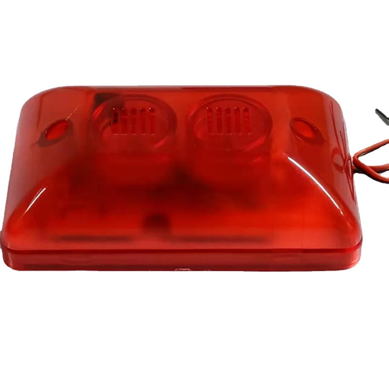 Mini-Sirène Filaire 12V mit Stroboskopblitz 115 dB – Avertisseur Sonore and Visuel Visuel Puissant pour Alarme Anti-Intrusion 