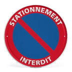 Panneau Rond en Aluminium “Propriété Privée – Accès Interdit – Vidéosurveillance” 20 cm – Señalización de seguridad exterior e interior 