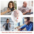 TOPVICO Pulsera SOS WiFi Tuya – Sistema de alerta de urgencia para personas mayores con buscapersonas sin filtro y notificaciones Smartphone