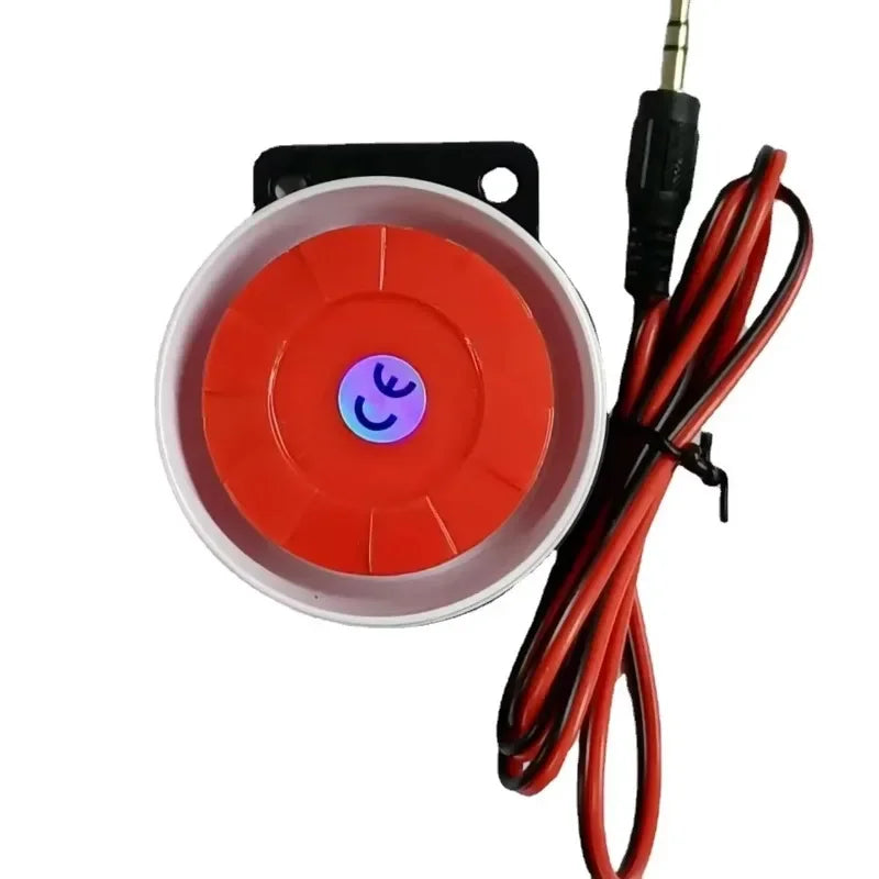 Sirène Filaire 120 dB 12V con Prize Jack – Avertisseur Sonore Haute Puissance pour Système d'Alarme Maison et Local 