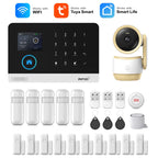 MULO PG-103 - Sistema de alarma Maison Sans Fil WiFi &amp; GSM 433 MHz, color electrónico, compatible con Tuya, Alexa y Google Assistant 