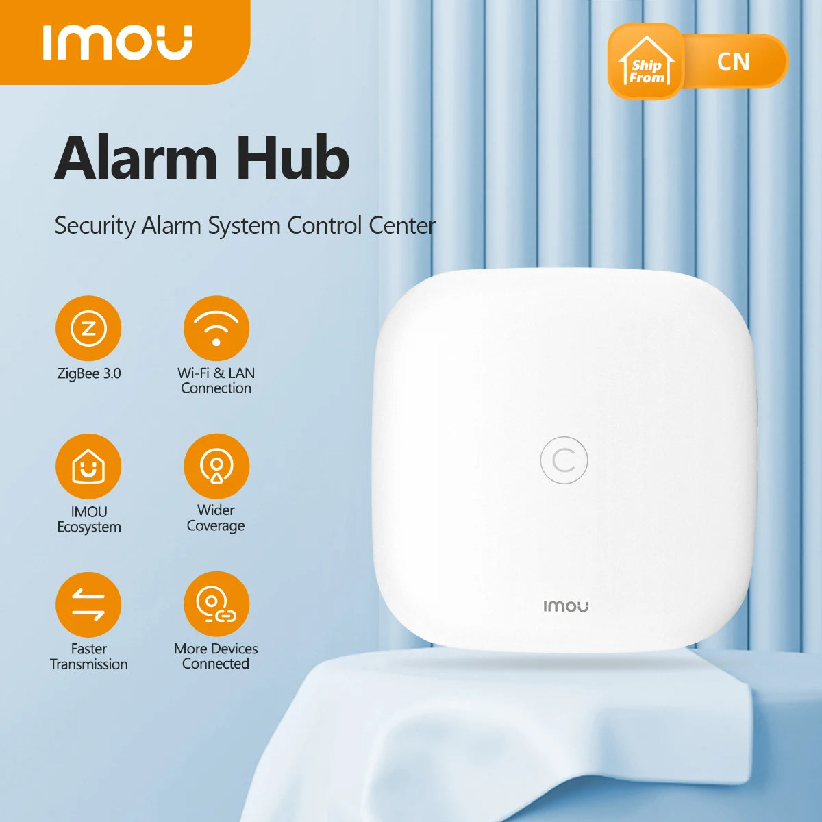 IMOU Sistema de alarma WiFi Zigbee 3.0 – Detectores de movimiento y apertura con la aplicación Sirène y notificaciones, compatible con Alexa