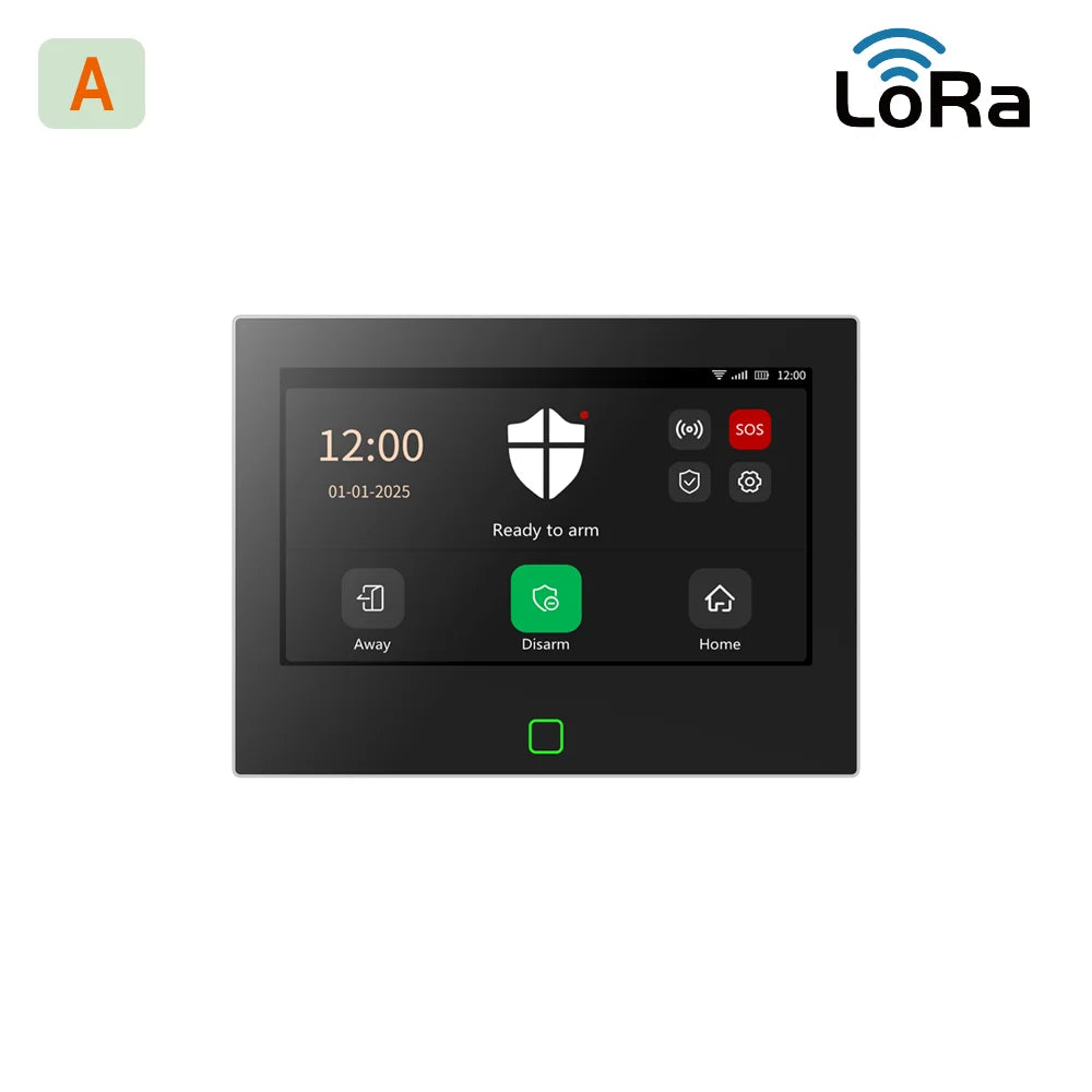 Staniot SecPanel 7 Pro – 4G- und WLAN-Hausalarmsystem mit taktilem 7-Zoll-Touchscreen, 500 m langer LoRa-Port-Technologie, Tuya-Sicherheitskit 