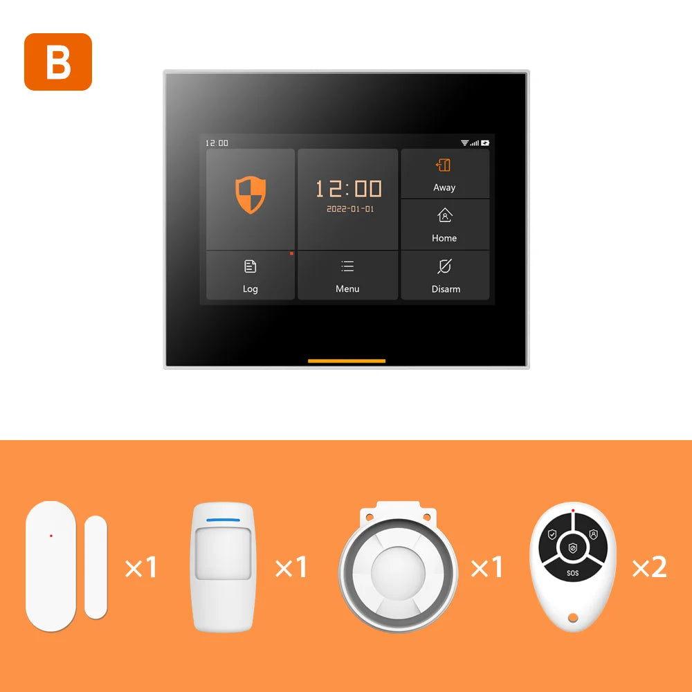 Sistema de alarma Maison WiFi inteligente STANIOT Tuya – Kit de seguridad sin filtro compatible con Alexa y Google Home 