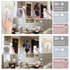 IMOU Sistema de alarma Maison WiFi Zigbee 3.0 – Captores de movimiento y apertura con Sirène, aplicación de notificaciones y compatibilidad con Alexa