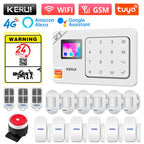 KERUI W184 – Sistema de alarma Maison Sans Fil 4G &amp; WiFi Tuya con Livraison Rapide desde Europa, Kit de Seguridad Conectado Anti-Intrusión 