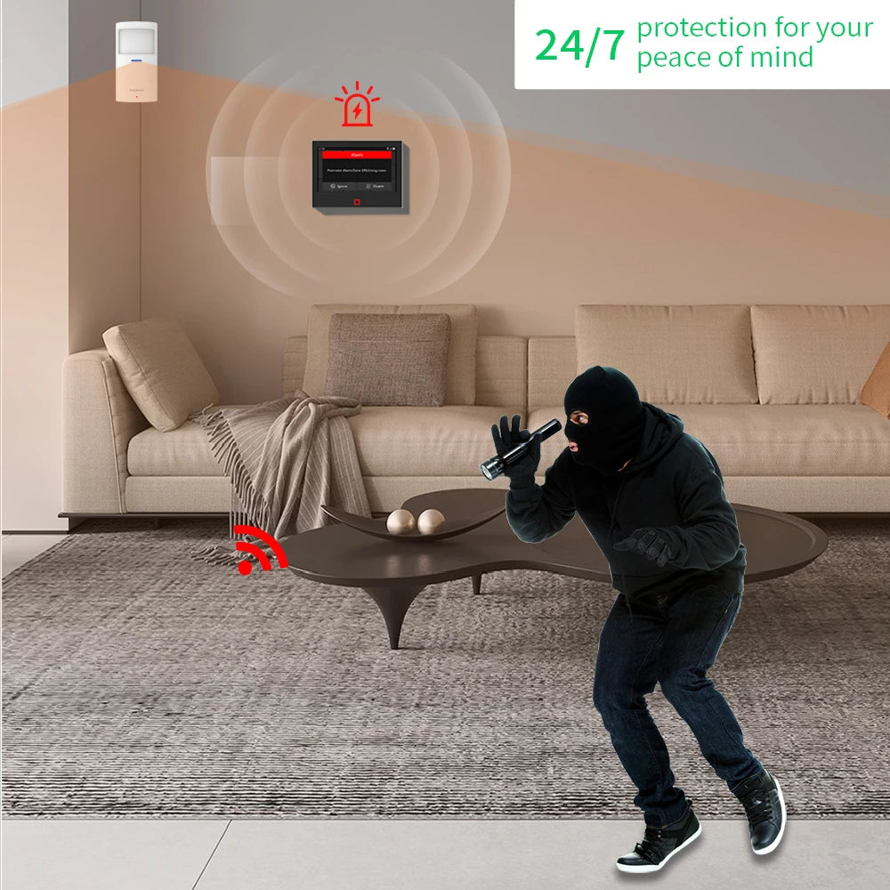 Staniot SecPanel 7 Pro - Sistema de alarma doméstico 4G y WiFi con pantalla táctil de 7”, tecnología LoRa Longue Portée 500 m, kit de seguridad conectado Tuya 