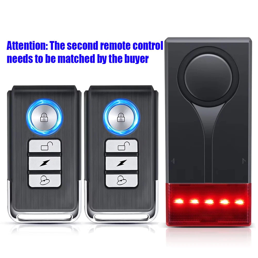 Elecpow Alarme Antivol Sans Fil 108 dB pour Voiture et Camping-Car – Détecteur de Vibration avec Télécommande et Alerte Sonore & Lumineuse