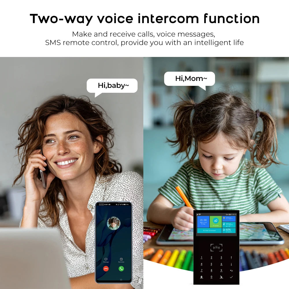 PGST 109-4G – Sistema de alarma Maison Connecté Tuya WiFi y 4G, Seguridad sin filtro con aplicación Smart Life, Capteurs de Porte et Sirène