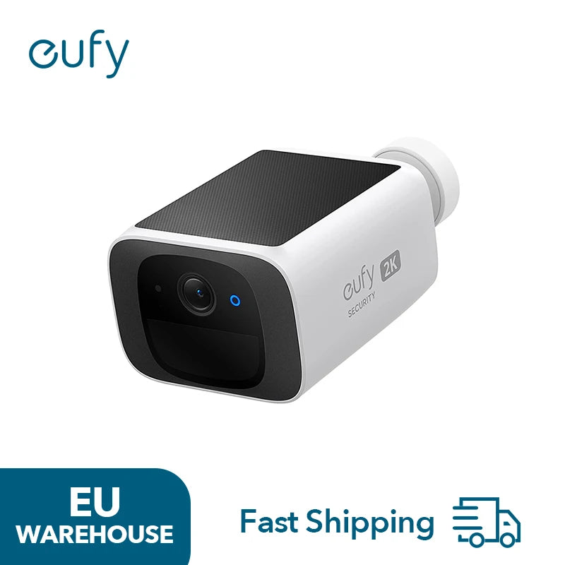 Caméra de Surveillance Solaire eufy S220 SoloCam 2K – Caméra Extérieure Sans Fil, Autonomie Continue, Détection Intelligente et Audio Bidirectionnel