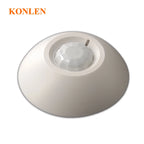 Detector de movimiento Filaire PIR Plafond 360° KONLEN KL-YCS 12V – Capteur Infrarouge Circulaire pour Système d'Alarme Maison et Locaux 