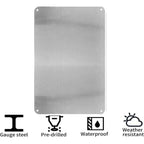 Plaque Métal Alarme de Sécurité 20 x 30 cm – Panneau Vidéosurveillance 24h/24 pour Maison et Locaux Professionnels