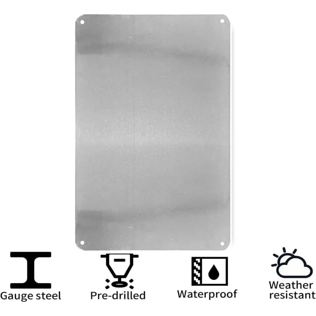 Plaque Métal Alarme de Sécurité 20 x 30 cm – Panneau Vidéosurveillance 24h/24 pour Maison et Locaux Professionnels