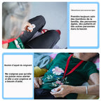 TOPVICO Bouton SOS Panique 433 MHz – Notfall-Türsprechanlage für Senioren, kompatible WiFi- und RF-Alarmsysteme