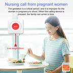 Botón SOS WiFi PGST 2.4G Tuya – Botón Panique Connecté Compatible con Alexa y Google Assistant para personas mayores y seguridad del domicilio