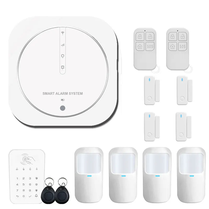 ZUIDID G13 – Sistema de alarma Maison Connecté Tuya WiFi &amp; GSM, Seguridad Sans Fil 433 MHz con Capteurs, Sirène y Control Vocal