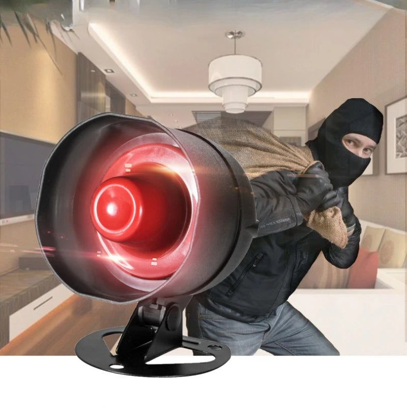 Système d’Alarme Sans Fil Anti-Intrusion avec Sirène Puissante – Protection Fenêtres et Portes pour Maison, Garage et Local