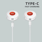 Botón SOS WiFi Tuya Smart Life – Alarma de urgencia conectada con notificación Smartphone para personas mayores y niños 