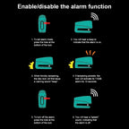 Antivol Alarme à Disque pour Moto et Vélo VKTECH – Bloque-Disque en Alliage d'Aluminium, Étanche et Ultra Résistant