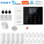 PGST 105-2G – Sistema de alarma Maison Connecté WiFi 2G 433 MHz Tuya Smart Life, pantalla y teclado, compatible con Alexa y Google