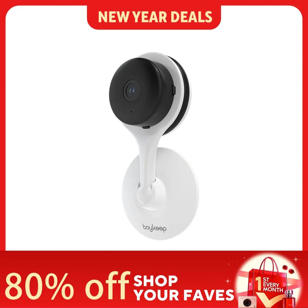 Caméra de Surveillance Intérieure BoyKeep K10 3MP – WiFi 2.4G/5G, Audio Bidirectionnel, Détection de Mouvement et Surveillance 24/7