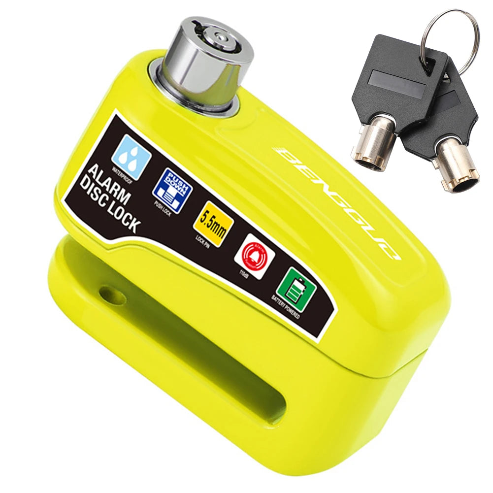 Antivol Alarme à Disque pour Moto et Vélo VKTECH – Bloque-Disque en Alliage d’Aluminium, Étanche et Ultra Résistant