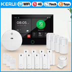 KERUI G70 – Central de Alarma Casa Conectada 4G LTE / WiFi con Pantalla Táctil IPS 7", Compatible con Tuya, Alexa y Google Assistant 
